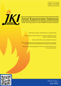 E-Journal JKI: Jurnal Keperawatan Indonesia Vol. 25 No. 2